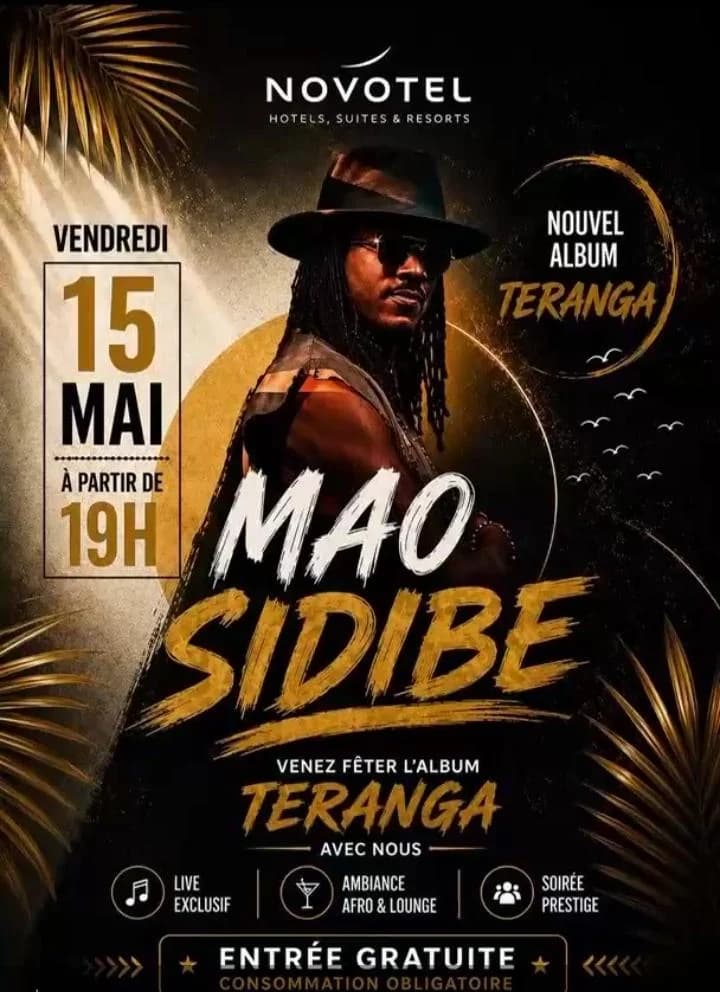 Mao sidibe 15 mai novotel